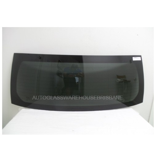 HOLDEN CAPTIVA - 9/2006 to 12/2017 - REAR WINDSCREEN GLASS - HEATED - GREEN - NO WIPER HOLE (Glued On 1210w X 475h), HEATED - PRIVACY - (SECOND-HAND)
