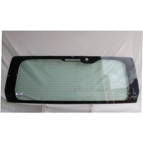 suitable for TOYOTA HIACE ZX SLWB - 6/2019 TO CURRENT - VAN - REAR WINDSCREEN GLASS - HEATED WIPER HOLE (591mm High) - NEW