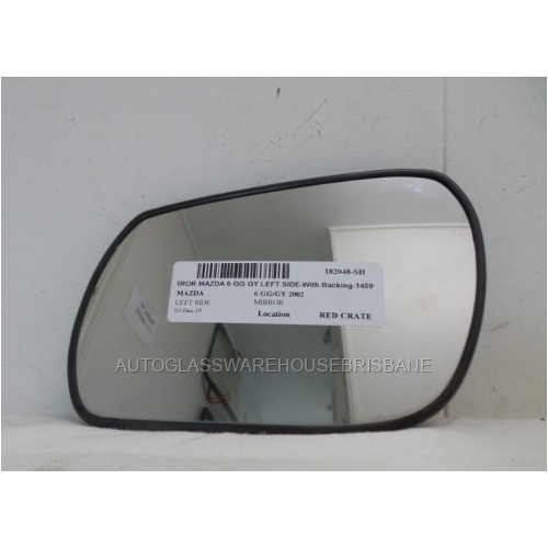 MAZDA 6 GG/GY - 8/2002 to 12/2007 - 5DR HATCH - PASSENGERS - LEFT SIDE MIRROR WITH BACKING - 1459141 - (Second-hand)