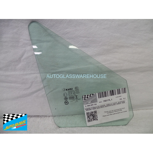 SUBARU OUTBACK 6TH GEN BS - 12/2014 to 12/2020 - 4R WAGON - DRIVERS - RIGHT SIDE FRONT QUARTER GLASS - GREEN - NEW