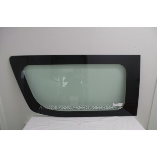 suitable for TOYOTA HIACE ZR LWB (Trade Van) - 2019 TO CURRENT - VAN - PASSENGERS - LEFT SIDE FRONT FIXED BONDED GLASS - 1175 x 590 (40mm Bottom) - NE