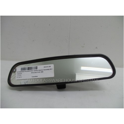 NISSAN PULSAR N16 - 7/2000 to 12/2005 - 5DR HATCH - CENTER INTERIOR REAR VIEW MIRROR - DONNELLY 8 011681 - (Second-hand)