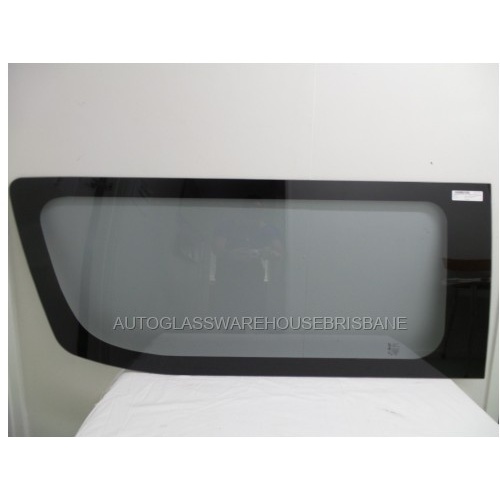 suitable for TOYOTA HIACE ZX/ZR SLWB - 6/2019 TO CURRENT - VAN - PASSENGERS - LEFT SIDE FRONT FIXED GLASS FOR SLIDING DOOR - 1425 X 590 - NEW