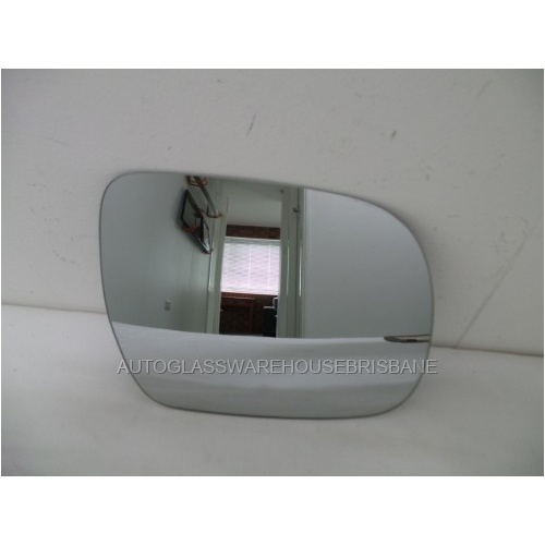 suitable for TOYOTA HILUX ZN210 WORKMATE - 3/2005 to 2015 - 2/4DR UTE - RIGHT SIDE MIRROR - CURVED GENUINE GLASS ONLY - 185x147 - (Second-hand)