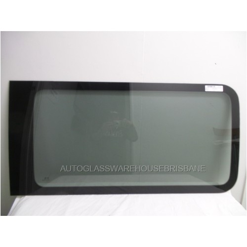 LDV V80 - 4/2013 TO CURRENT - SWB VAN - RIGHT SIDE FRONT CARGO - FIXED BONDED WINDOW GLASS - 555 x 1137 - GENUINE LOOK - (Second-hand)
