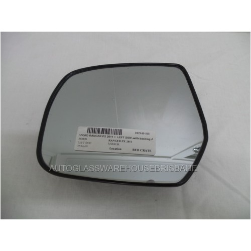 FORD RANGER PX - PT - 9/2011 TO 6/2022 - UTE - LEFT SIDE MIRROR - WITH BACKING - A024-101 - (Second-hand)