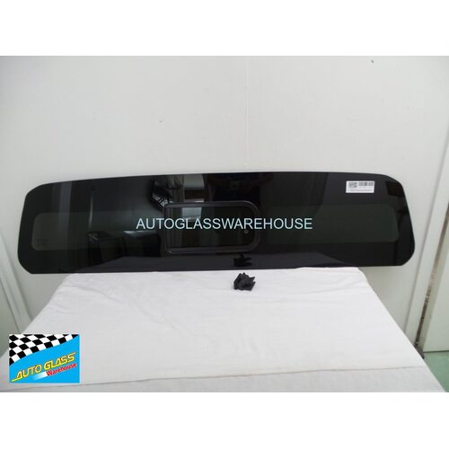LDV T60 - 9/2017 to CURRENT - UTE - REAR WINDSCREEN SLIDING WINDOW GLASS - PRIVACY TINTED - 1371 X 337 - NEW