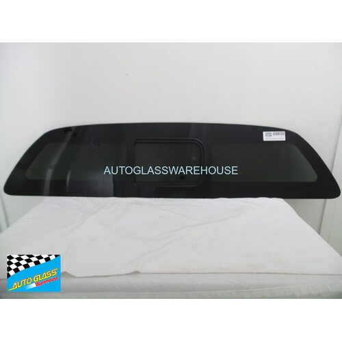 FORD FALCON AU/BA/BF -  9/1998 to 8/2008 - UTE -  REAR WINDSCREEN SLIDING WINDOW GLASS - PRIVACY TINTED - 1422 X 325 - NEW