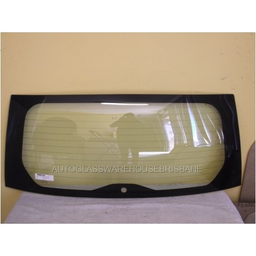 HYUNDAI GETZ - 9/2002 to 9/2011 - 3DR/5DR HATCH - REAR WINDSCREEN GLASS - HEATED (TONG MARK AT BOTTOM EDGE)- NEW