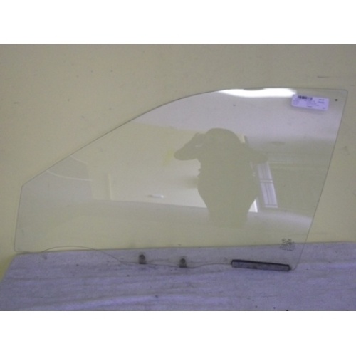 HYUNDAI LANTRA J1 - 7/1993 TO 8/1995 - 4DR SEDAN - PASSENGERS - LEFT SIDE FRONT DOOR GLASS - WITH 2 HOLES - NEW