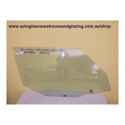 MAZDA 929 HB 2DR HAT HARD-TOP 2/82>4/87 - DRIVER - RIGHT SIDE - FRONT DOOR GLASS - (Second-hand)