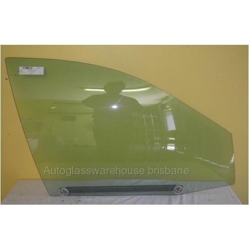 FORD TAURUS DN/DP - 3/1996 TO 1/1999  4DR SEDAN - DRIVERS - RIGHT SIDE FRONT DOOR GLASS - 2 HOLES - GREEN - NEW