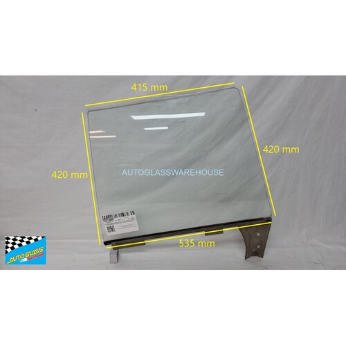 HOLDEN KINGSWOOD HQ - 7/1971 to 10/1974 - 4DR WAGON - DRIVER - RIGHT SIDE REAR DOOR GLASS - CLEAR - NEW - MADE TO ORDER