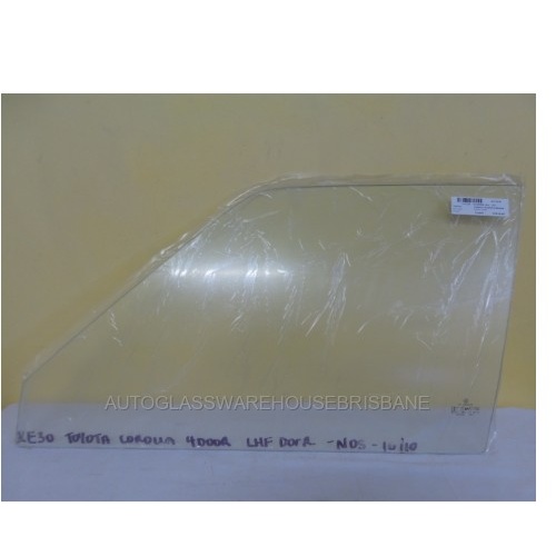 suitable for TOYOTA COROLLA KE30/KE55 - 1974 to 9/1981 - 4DR SEDAN - PASSENGERS - LEFT SIDE FRONT DOOR GLASS - NEW