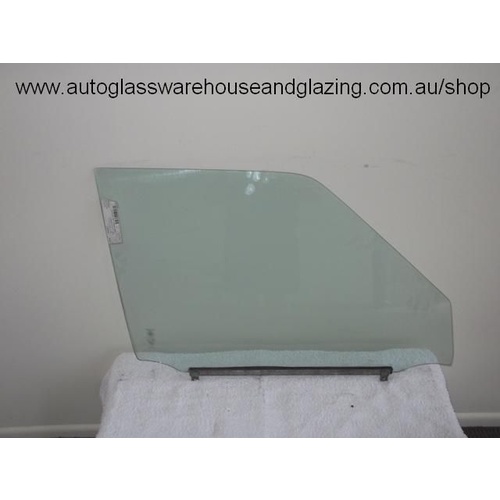 suitable for TOYOTA COROLLA AE70 - 5DR WAGON 7/83>1986 - RIGHT SIDE FRONT DOOR GLASS - (SECOND-HAND)