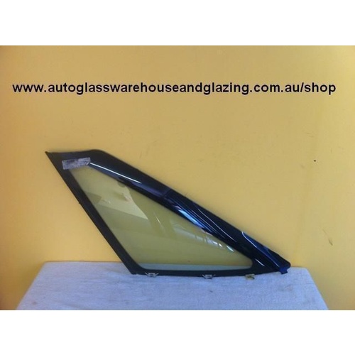 suitable for TOYOTA COROLLA AE92 SECA - 6/1989 to 8/1994 - 5DR HATCH - LEFT SIDE REAR OPERA GLASS - (SECOND-HAND)