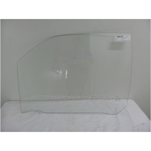NISSAN NAVARA D21 - 1/1986 to 3/1997 - 2DR/4DR DUAL CAB - PASSENGERS - LEFT SIDE FRONT DOOR GLASS (1/4 TYPE) - NEW