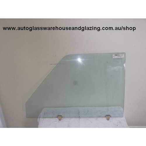 NISSAN PATROL GQ - 2/1988 to 4/1999 - CAB CHASSIS/UTE/WAGON - LEFT SIDE FRONT DOOR GLASS (mirror on door) - 820mm - (Second-hand)