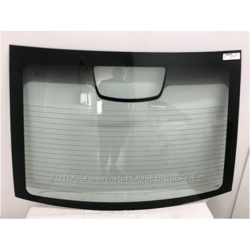 HOLDEN COMMODORE VE - 8/2006 to 5/2013 - 4DR SEDAN - REAR WINDSCREEN GLASS - HEATED - GREEN - NO AERIAL (1230 x 850) - NEW