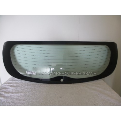 HYUNDAI ACCENT RB - 7/2011 to 12/2019  - 5DR HATCH - REAR WINDSCREEN GLASS - HEATED, WIPER HOLE - 1270MM X 420MM - NEW