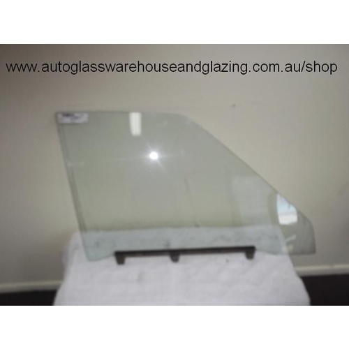 suitable for TOYOTA CORONA RT104/RT118 - 3/1974 to 9/1979 - SEDAN/WAGON - RIGHT SIDE FRONT DOOR GLASS - (SECOND-HAND)