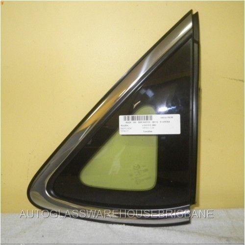 MAZDA 6 GH - 1/2008 to 12/2012 - 5DR HATCH - DRIVERS - RIGHT SIDE REAR OPERA GLASS - (BEHIND REAR DOOR) - GREEN - NEW