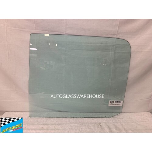 NISSAN ATLAS F23 - 1/1995 to CURRENT - IMPORT TRUCK - PASSENGERS - LEFT SIDE FRONT DOOR GLASS - WITH VENT - 500MM X 583MM - GREEN - NEW