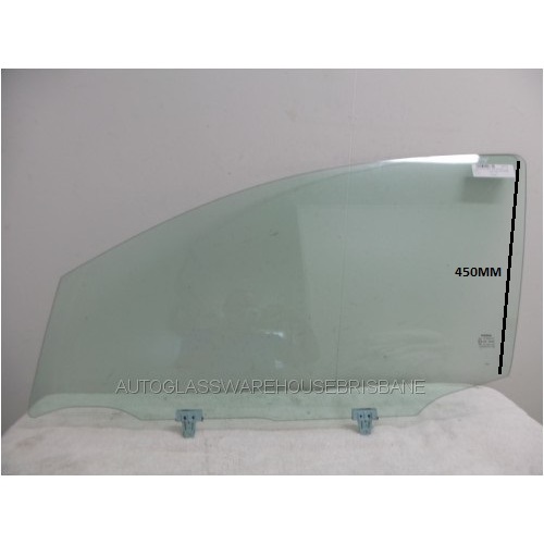 NISSAN DUALIS J10 - 7 SEATER - 4/2010 to 6/2014 - 4DR WAGON - PASSENGERS - LEFT SIDE FRONT DOOR GLASS - WITH FITTING (BACK EDGE 450MM HIGH) - NEW