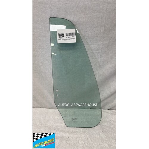NISSAN UD - 10/1995 to 7/2011 - CK/CW/MK/PK/MK5 SERIES - TRUCK - DRIVERS - RIGHT SIDE FRONT QUARTER GLASS - GREEN - 2 HOLE - 540mm X 280mm - NEW