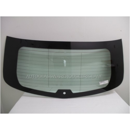 SSANGYONG KYRON D100 - 1/2004 to 7/2007 - 4DR WAGON - REAR WINDSCREEN GLASS - HEATED - 1220 X 545 - GREEN - NEW