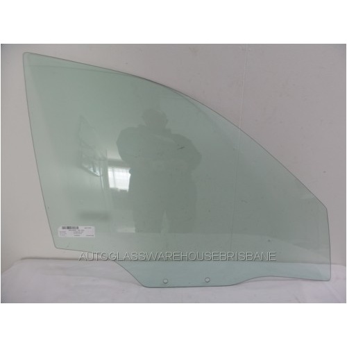 DAEWOO LANOS SE - 8/1997 to 1/2004 - 3DR HATCH - DRIVERS - RIGHT SIDE FRONT DOOR GLASS (2 HOLES) - NEW