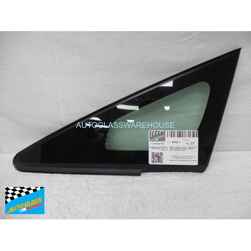 suitable for TOYOTA PRIUS ZVW30R - 7/2009 to 3/2016 - 5DR HATCH - PASSENGERS - LEFT SIDE FRONT QUARTER GLASS - GREEN - ENCAPSULATED - GENUINE - NEW