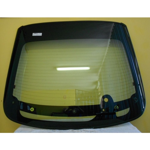FORD LASER KJ/KL - 10/1994 to 2/1999 - 5DR HATCH - REAR WINDSCREEN GLASS - ENCAPSULATED - (Second-hand)