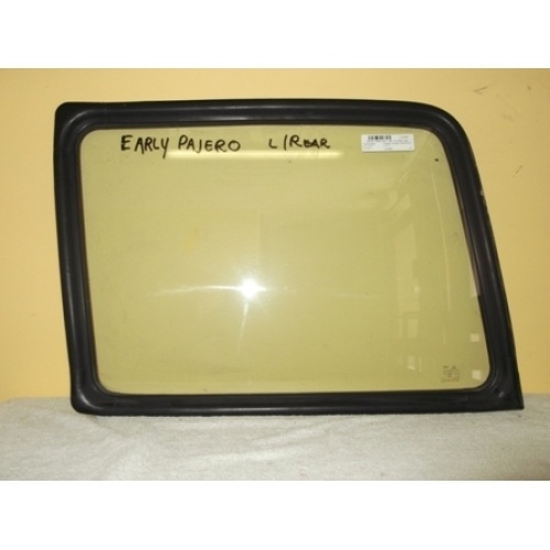 MITSUBISHI PAJERO NA/NB/NC/ND/NE/NF/NG SWB - 1/1983 to 4/1991 - 2DR WAGON - PASSENGER - LEFT SIDE REAR CARGO GLASS - FULL - 660 x 470 - (Second-hand)