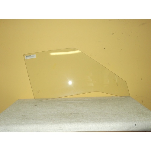 suitable for TOYOTA CORONA MKII/MX10 - 7/1972 to 1977 - 4DR SEDAN - DRIVERS - RIGHT SIDE FRONT DOOR GLASS - 785mm - (SECOND-HAND)