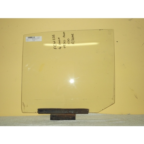 AUDI 100 LS - 1/1970 to 1978 - 4DR SEDAN - DRIVERS - RIGHT SIDE REAR DOOR GLASS - (Second-hand)