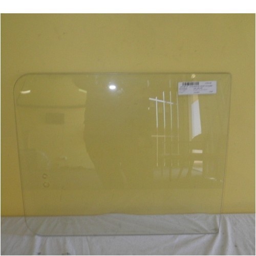 MITSUBISHI L300 VAN 4/80 to 9/86 L300 - LEFT SIDE SLIDING DR - FRONT GLASS 1/2  (515w X 430h) - (Second-hand)