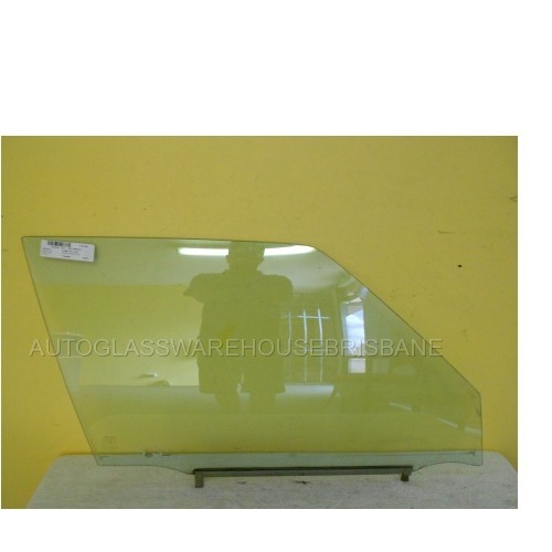 suitable for TOYOTA CAMRY HATCH 4/83 to 4/87 SV11  5DR  HATCH RIGHT SIDE FRONT DOOR GLASS - (Import Taller glass 420mm) - (SECOND-HAND)
