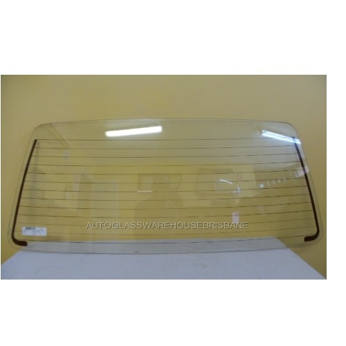 HOLDEN BARINA ML - 9/1986 to 2/1989 - 3DR/5DR HATCH - REAR WINDSCREEN GLASS - 510h X 1185w - (Second-hand)