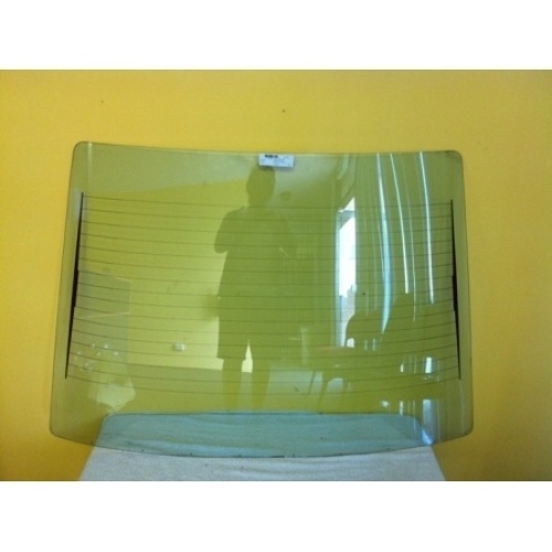suitable for TOYOTA CAMRY SV11 - 4/1983 to 4/1987 - 5DR HATCH- REAR WINDSCREEN GLASS - (SECOND-HAND)
