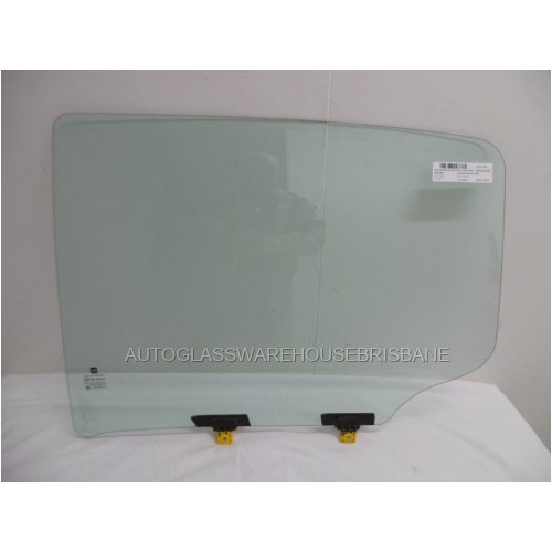 HOLDEN COLORADO RG - 6/2012 to CURRENT - 4DR DUAL CAB - PASSENGERS - LEFT SIDE REAR DOOR GLASS - WITH FITTING - 666MM WIDE - NEW