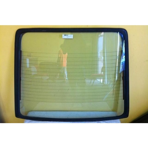 suitable for TOYOTA COROLLA AE85 SECA - 1/1985 to 2/1989 - 5DR HATCH - REAR WINDSCREEN GLASS - HEATED, WIPER HOLE - NEW