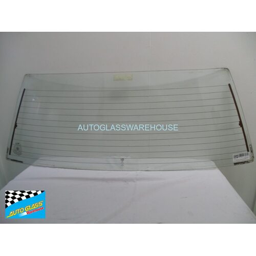 suitable for TOYOTA COROLLA AE80 - 4/1985 To 5/1989 - 4DR SEDAN - REAR WINDSCREEN GLASS - HEATED - NEW