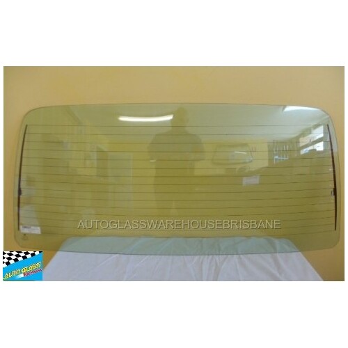 suitable for TOYOTA HIACE 100 SERIES - 10/1989 TO 1/2005 - TRADE VAN/COMMUTER - REAR WINDSCREEN GLASS - HEATED - NEW