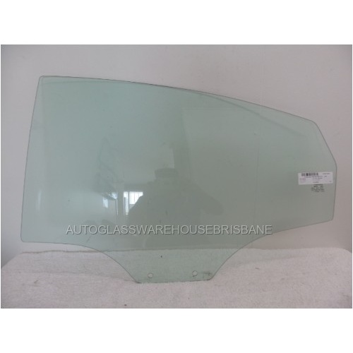 HYUNDAI ACCENT RB - 7/2011 to CURRENT - 5DR HATCH - PASSENGER - LEFT SIDE REAR DOOR GLASS - 2 HOLES - GREEN - NEW