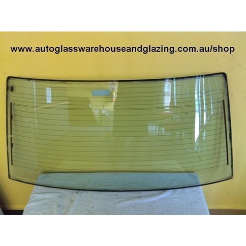 suitable for TOYOTA SOARER MZ10 - GZ10 - 1981 to 1986 - 2DR COUPE - REAR WINDSCREEN GLASS - 657h X 1350w - No wiper hole (Second-hand)