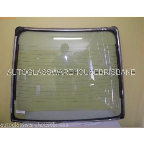 suitable for TOYOTA CORONA IMPORT ST150 - 1983 to 1987 - HATCH - REAR WINDSCREEN GLASS - (SECOND-HAND)