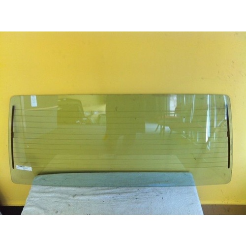 suitable for TOYOTA TARAGO YR20/21/22 - 2/1983 to 8/1990 - WAGON - REAR WINDSCREEN GLASS - 595 HIGH - NEW