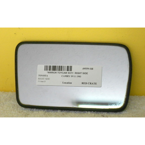 suitable for TOYOTA CAMRY SV11 - 5 DOOR HATCH 4/83>4/87 - DRIVER - RIGHT SIDE MIRROR - (SECOND-HAND)