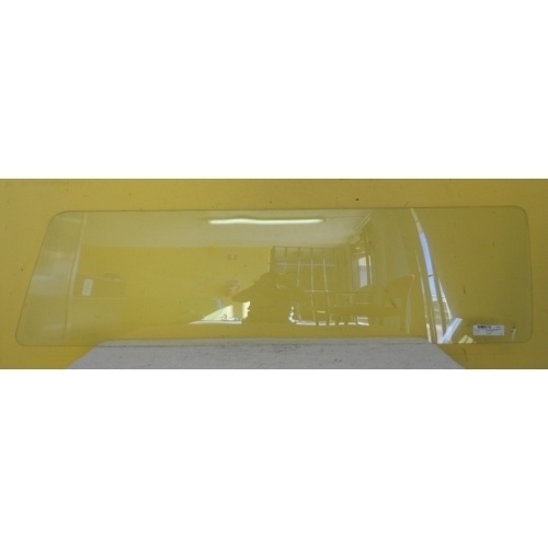 suitable for TOYOTA HIACE RH20 LWB - VAN 5/77>12/82- DRIVER-RIGHT SIDE-REAR FIXED GLASS (1512mm x 404mm) - (Second-hand)